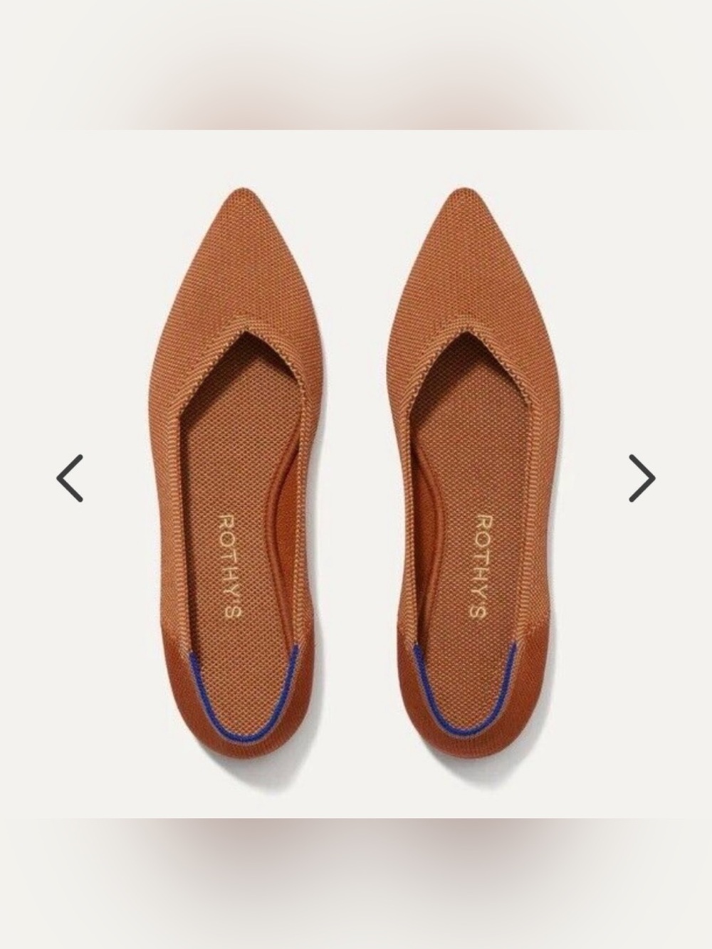 Rothy's Pointed Toe Flat in Fawn
